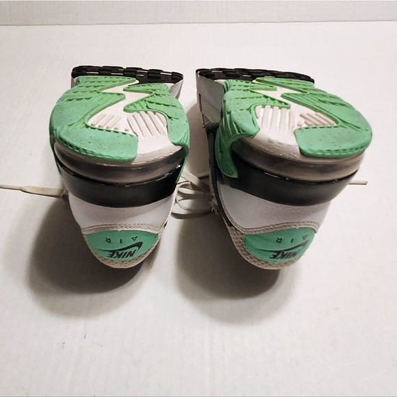 Nike Air Max Excee Leather Mesh Sneakers White Green Grey 6 - Picture 7 of 10
